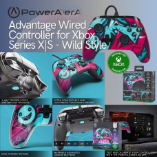 Xbox/PC Windows Advantage Wired Controller Wildstyle (PowerA) 17885-04527