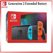 Nintendo Switch V2 (Gen2 Extended Batery) Neon Red/Blue (Asia Singapore)